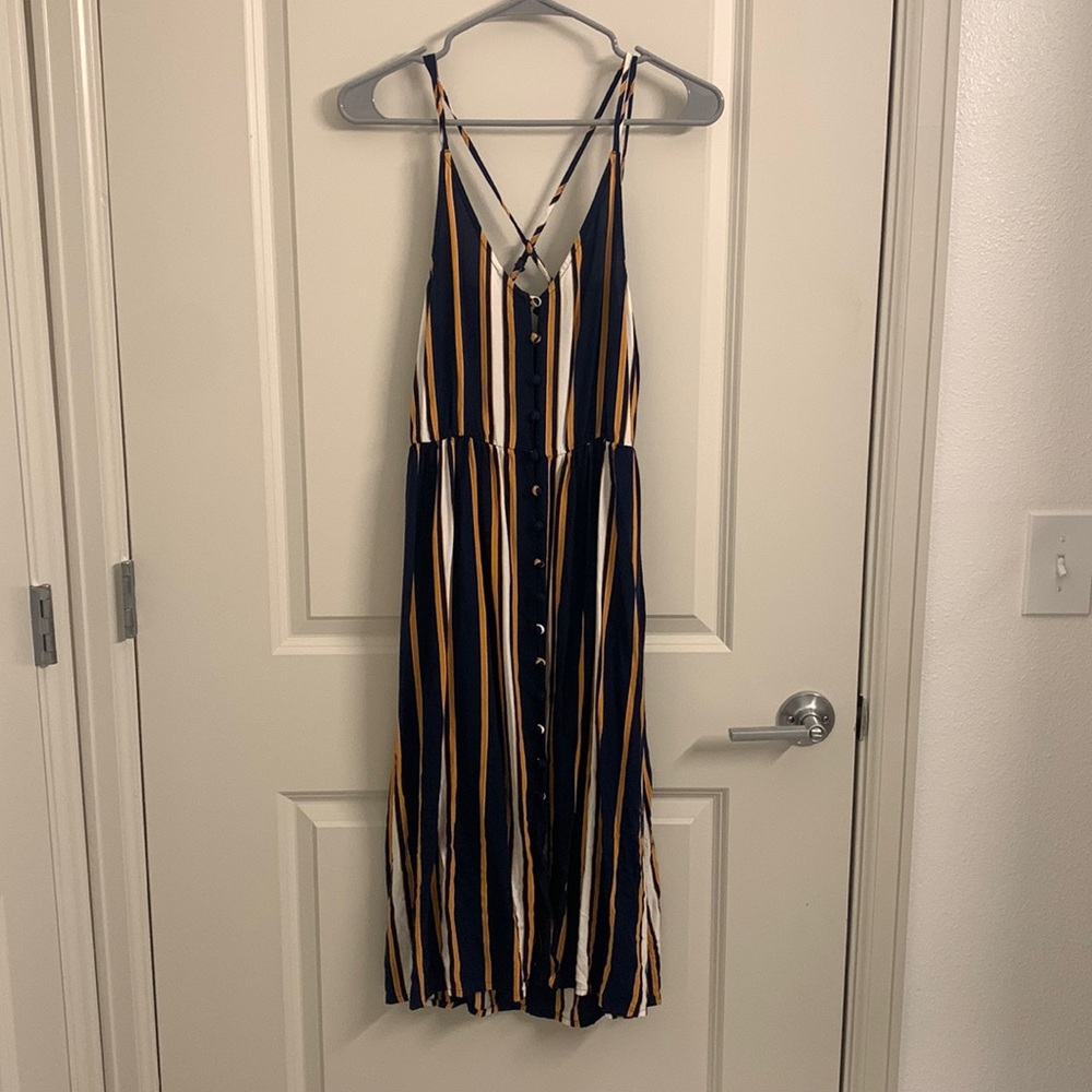 Striped Midi-Dress